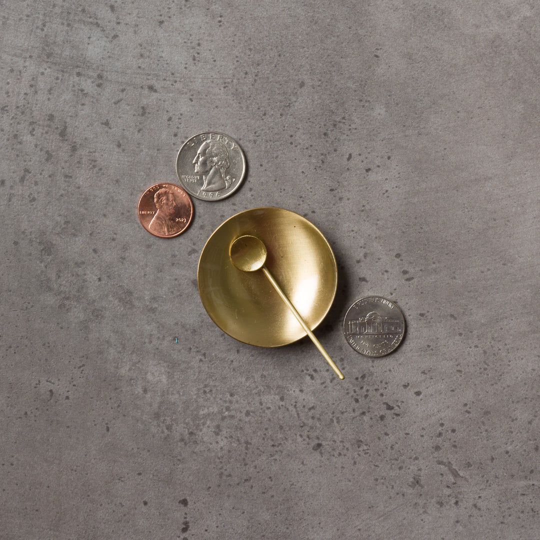 1.5" Brass Salt/Pepper Cellars (Set of 2)