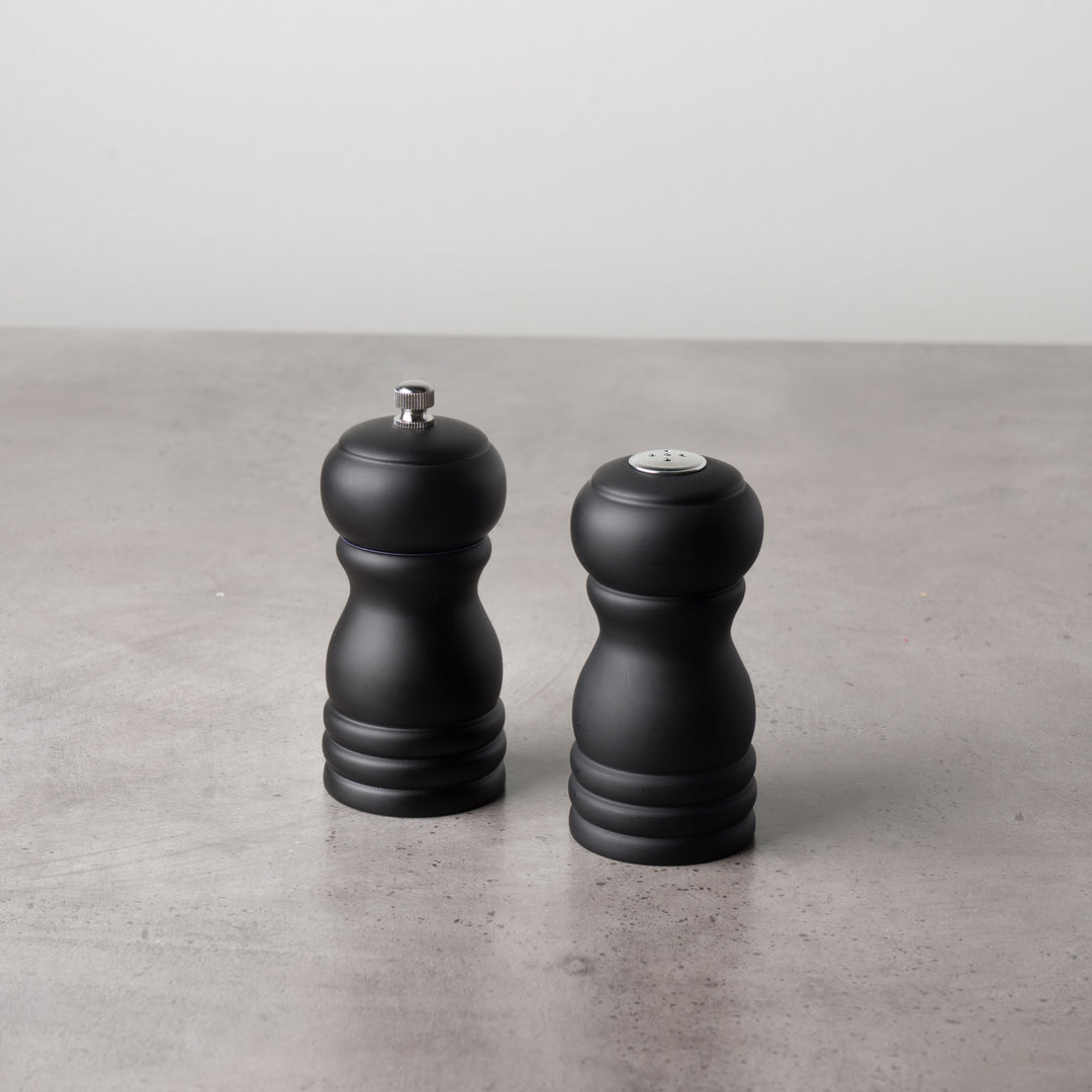 4" Wooden Salt + Pepper Mill Set