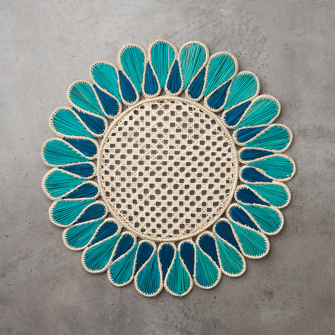 Soleil Aquamarine & Turquoise Charger Mat