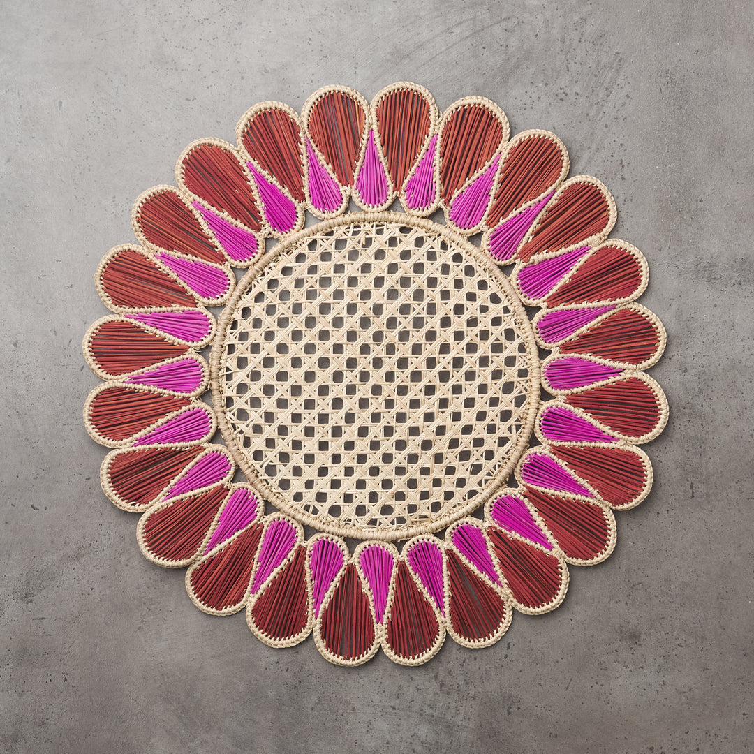 Soleil Terracotta & Pinkberry Charger Mat