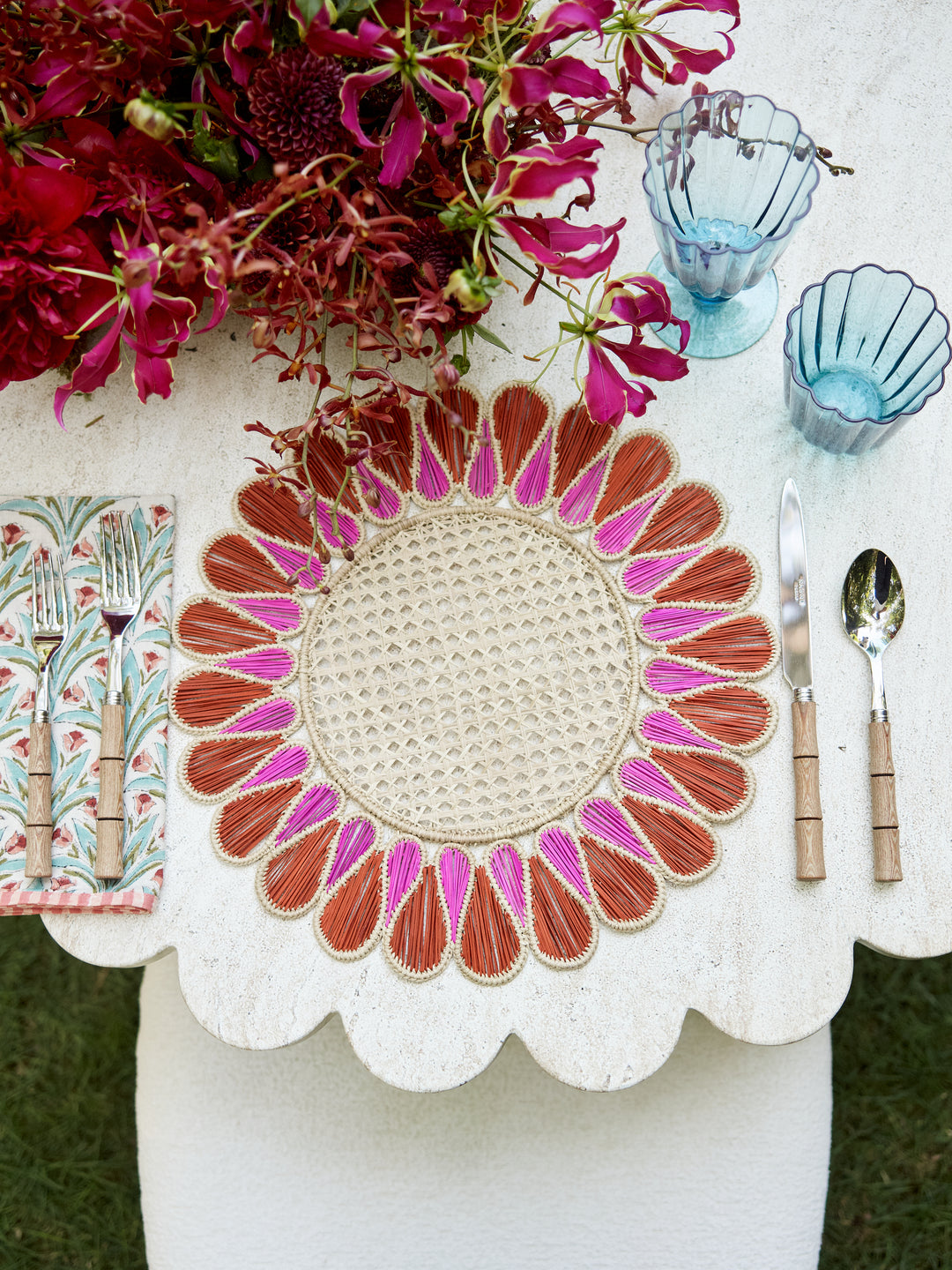 Soleil Terracotta & Pinkberry Charger Mat