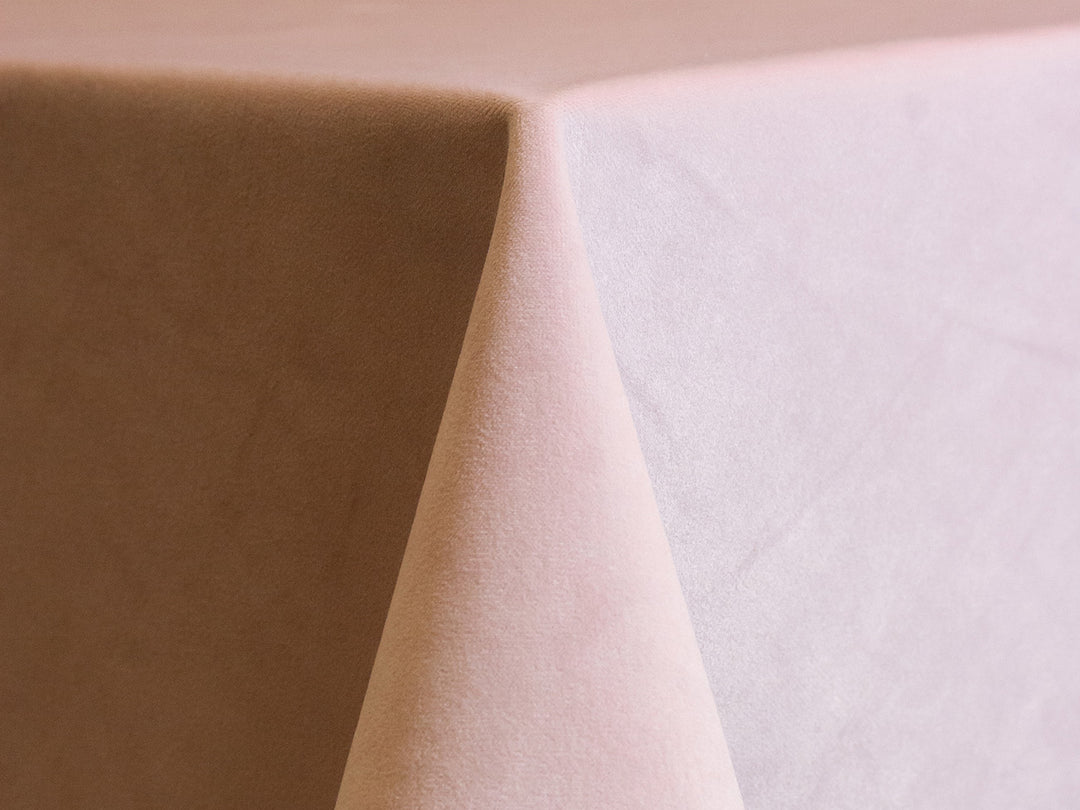 Velvet Light Pink Linen